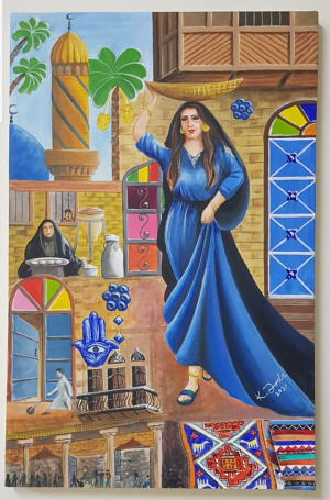 لوحات بريشة الفنان العراقي خليل جودة البدري