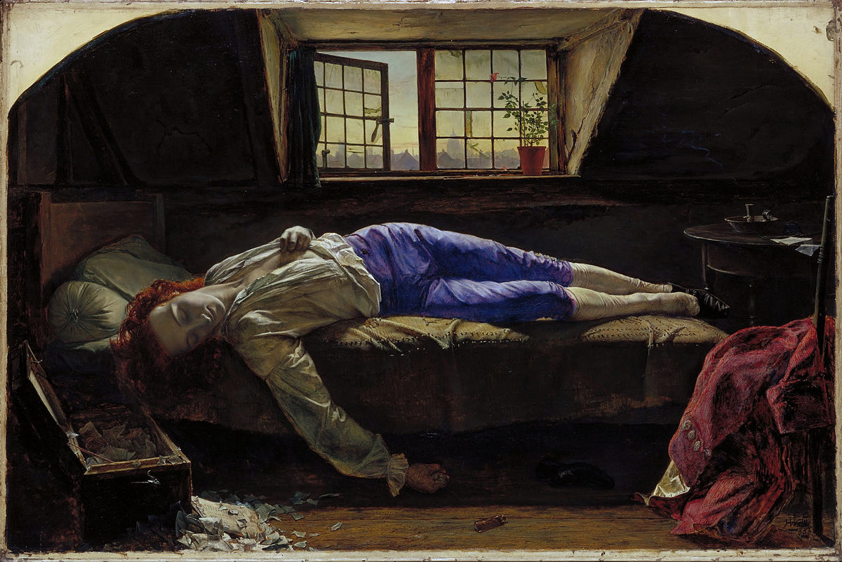 موت تشاترتون - الفنان هنري واليس Henry Wallis.jpg