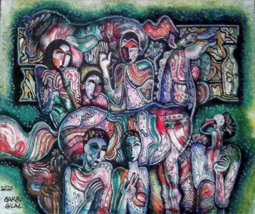 صلاح الدين سرالختم علي   -     تذوق فنى لوحة(حصان) للفنان بكرى بلال