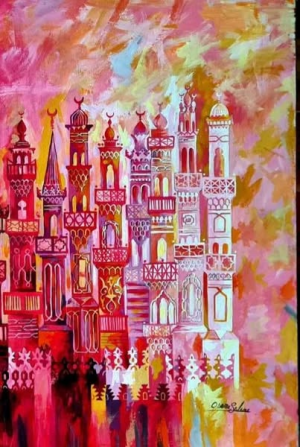 لوحات للفنان التشكيلي المصري اسامة سلامة