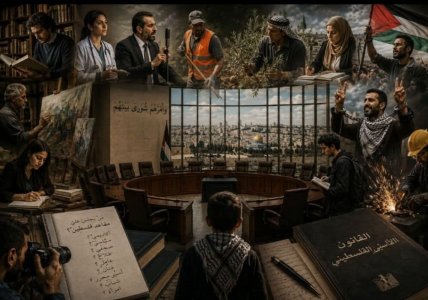 يحيى بركات         -     من يجلس على مقاعد فلسطين؟  عندما يدخل المجتمع إلى الدولة
