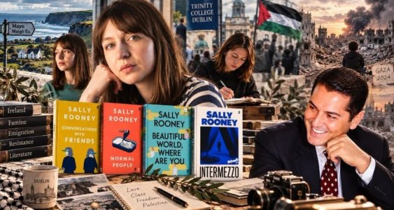 يحيى بركات       -        سالي روني...   المرأة التي خرجت من روايتها لتجد فلسطين   بورتريه أدبي سينمائي من مخرج فلسطيني إلى روائية إيرلندية